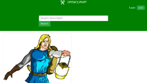 openclipart圖庫：Blonde Male Medieval Adventurer with Lantern - Highlights