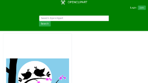 openclipart圖庫：Birds and flowers-資源代表圖