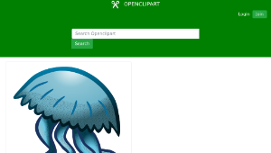 openclipart圖庫：jellyfish - coloured-資源代表圖