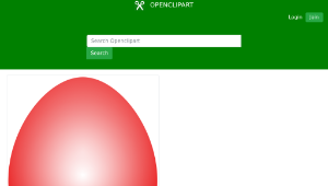 openclipart圖庫：Red Easter Egg-資源代表圖