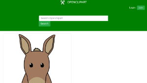 openclipart圖庫：Smiling donkey-資源代表圖