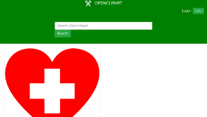 openclipart圖庫：First Aid Heart-資源代表圖