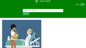 openclipart圖庫：Man in Hospital-資源代表圖