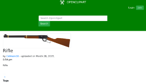 openclipart圖庫：Rifle縮圖