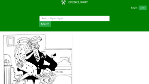 openclipart圖庫：Lady in Man's Lap-資源代表圖