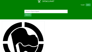 openclipart圖庫：Antifascist Action stencil old縮圖