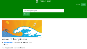 openclipart圖庫：wave of happiness縮圖