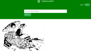 openclipart圖庫：Ladies Sitting in the Sun縮圖