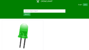openclipart圖庫：Green LED Lamp (Off)縮圖