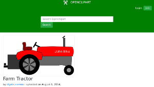 openclipart圖庫：Farm Tractor縮圖