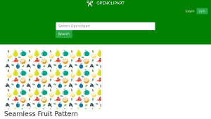 openclipart圖庫：Seamless Fruit Pattern-資源代表圖