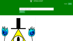 openclipart圖庫：Bill Cipher-資源代表圖