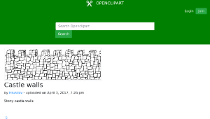 openclipart圖庫：Castle walls-資源代表圖