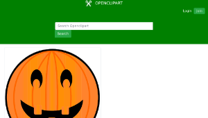 openclipart圖庫：Halloween Jack-o'-lantern縮圖