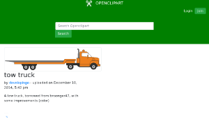 openclipart圖庫：tow truck縮圖