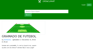 openclipart圖庫：GRAMADO DE FUTEBOL-資源代表圖