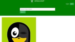 openclipart圖庫：Winking Penguin-資源代表圖