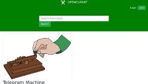 openclipart圖庫：Telegram Machine縮圖