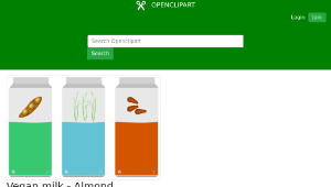 openclipart圖庫：Vegan milk - Almond, rice and soya - Lait de soja, de riz et d'amende-資源代表圖