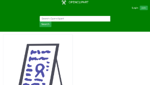 openclipart圖庫：Flipchart with Content-資源代表圖