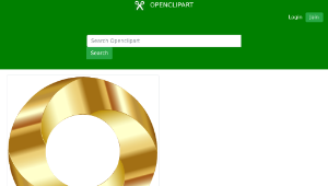 openclipart圖庫：Gold Torus Screw縮圖