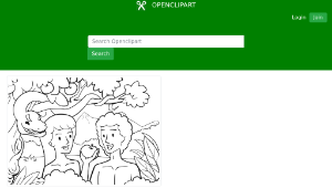 openclipart圖庫：Genesis 3:1-15 02縮圖
