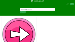 openclipart圖庫：pink arrow right