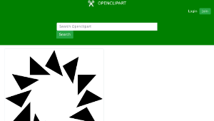 openclipart圖庫：Abstract Sun Shape縮圖