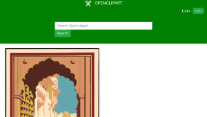 openclipart圖庫：Vintage Travel Poster India 2