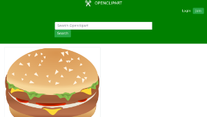 openclipart圖庫：Hamburger Burger Remix with Colors-資源代表圖