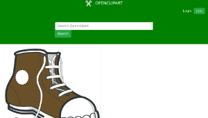 openclipart圖庫：Brown boot縮圖