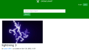 openclipart圖庫：lightning 3-資源代表圖