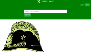 openclipart圖庫：Old fireman helmet-資源代表圖