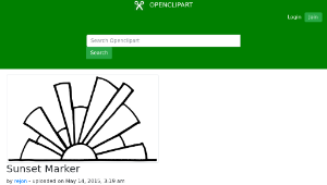 openclipart圖庫：Sunset Marker縮圖