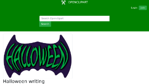 openclipart圖庫：Halloween writing-資源代表圖