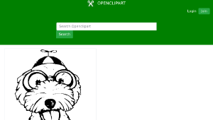 openclipart圖庫：Dog Reading Book-資源代表圖