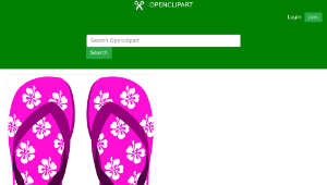 openclipart圖庫：Flip Flops 3-資源代表圖