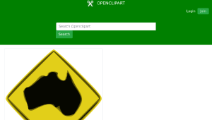openclipart圖庫：Australia Sign縮圖