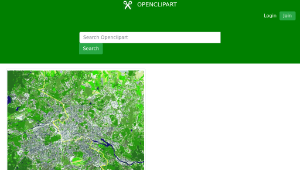 openclipart圖庫：Berlin Wall as line on Map縮圖