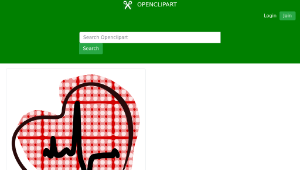 openclipart圖庫：electrocardiograma-資源代表圖