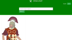 openclipart圖庫：Roman Centurion縮圖