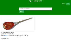 openclipart圖庫：Scratch Awl-資源代表圖