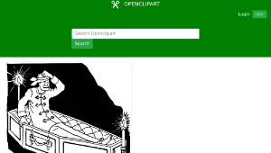 openclipart圖庫：Waking in a Coffin縮圖