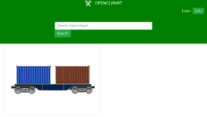 openclipart圖庫：Flat wagon-資源代表圖