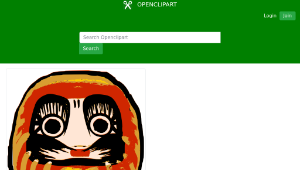 openclipart圖庫：Daruma Doll