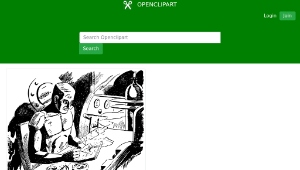 openclipart圖庫：Alien writing縮圖