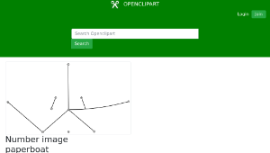 openclipart圖庫：Number image paperboat-資源代表圖
