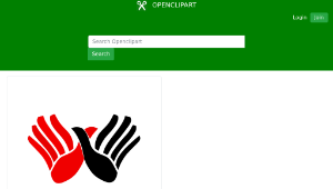 openclipart圖庫：Albania - Hands Red and Black-資源代表圖