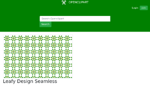 openclipart圖庫：Leafy Design Seamless Pattern