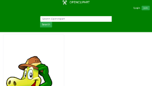 openclipart圖庫：crocodile explorer-資源代表圖